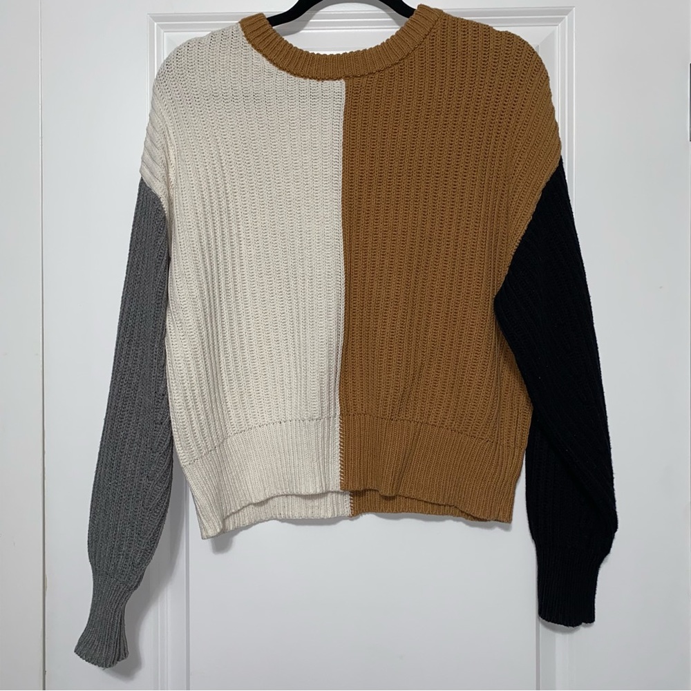 A New Day Color Block Sweater